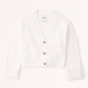 Abercrombie Knit Cardigan - White/Cream